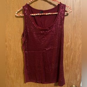 Maurice’s large sequin tank top